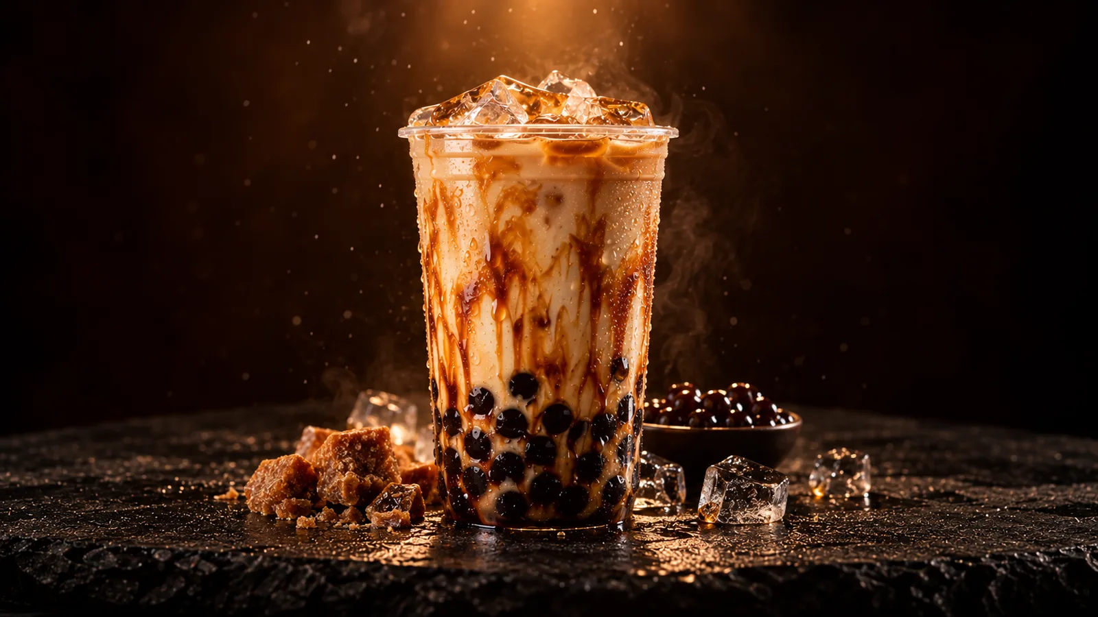 Brown sugar boba milk tea
